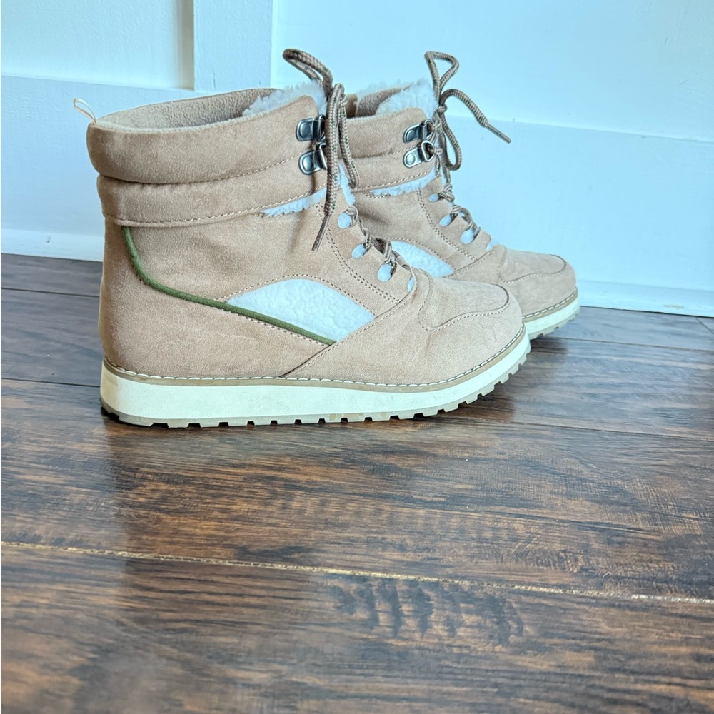Old Navy Water-Repellent Faux-Suede Hiking Boots